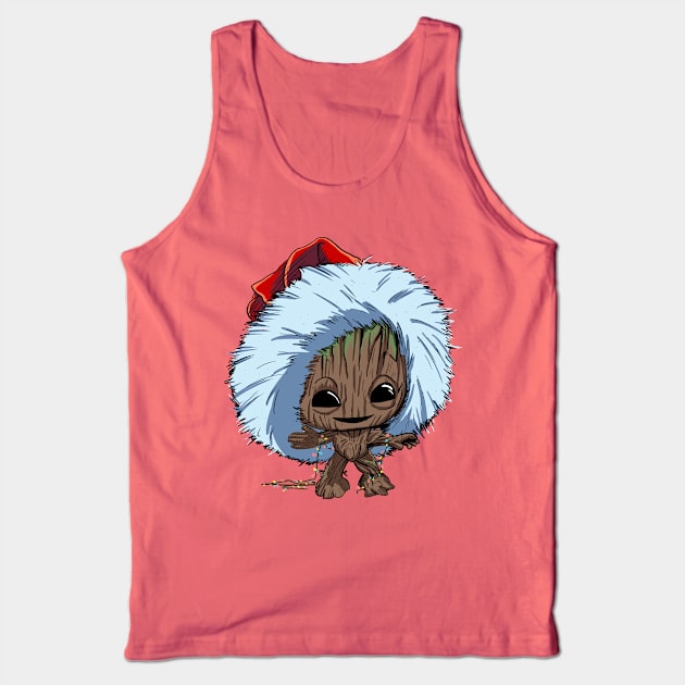 Christmas Groot Tank Top by Ryan_Lindberg